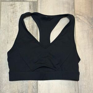 Fabletics Sleek Black Sports Bra